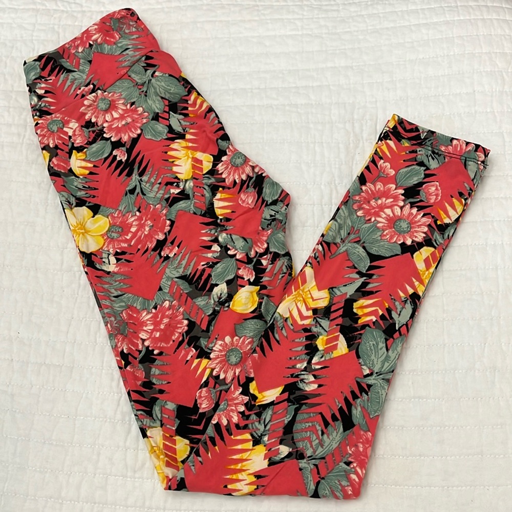 LuLaroe OS Floral Leggings